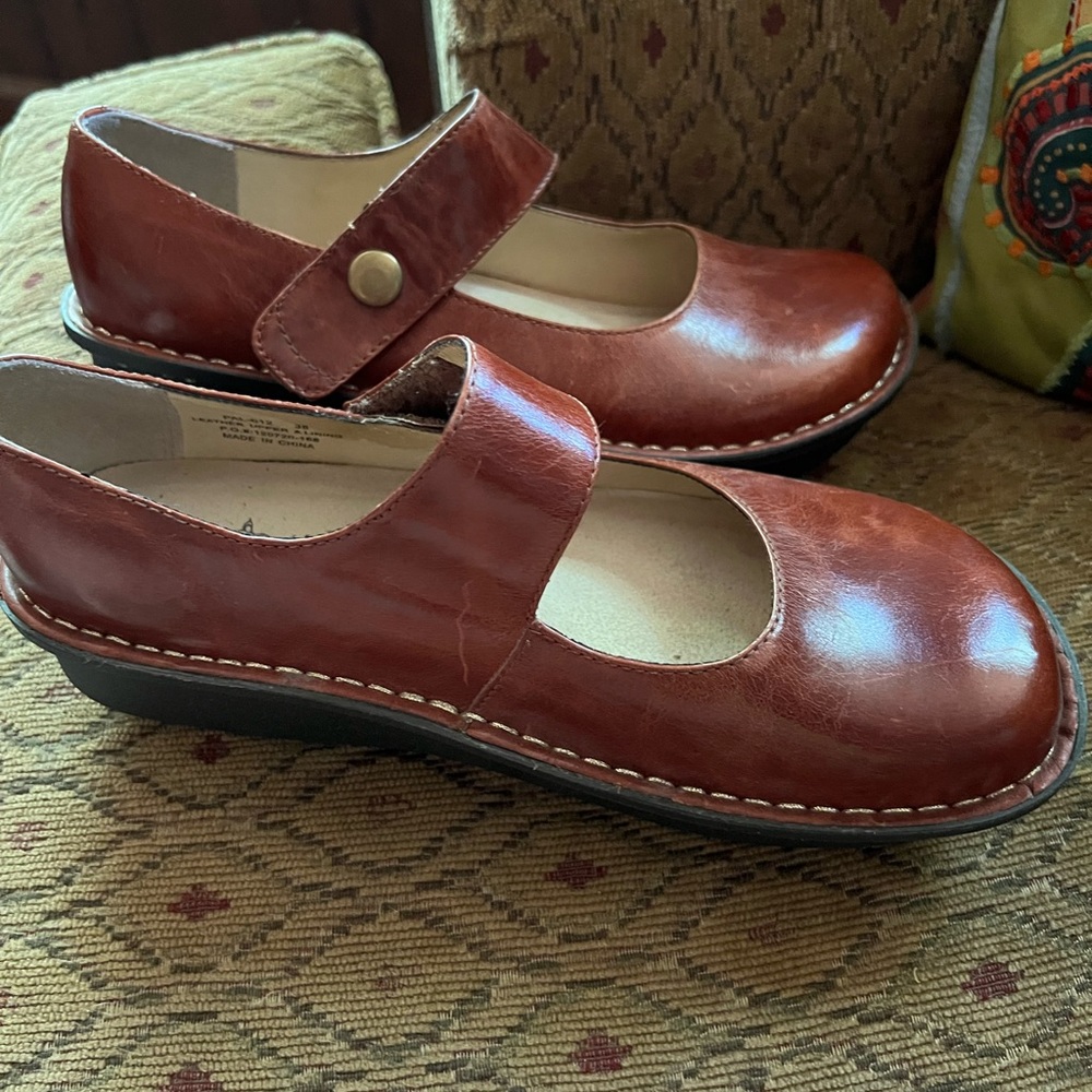 Like New Alegria Mary Jane Shoes Sz 38 or 8/8.5
